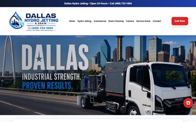 Dallas Hydro Jetting & Drain's page as the assistant saw it