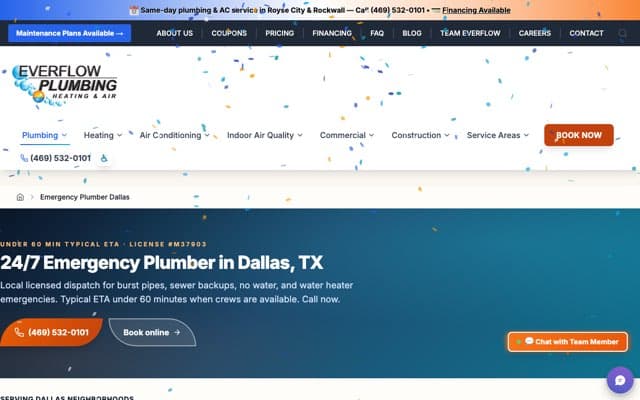 Team Everflow's page as the assistant saw it
