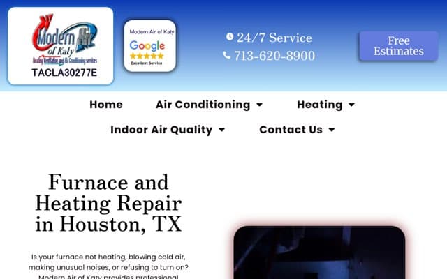 Modern Air of Katy's page as the assistant saw it