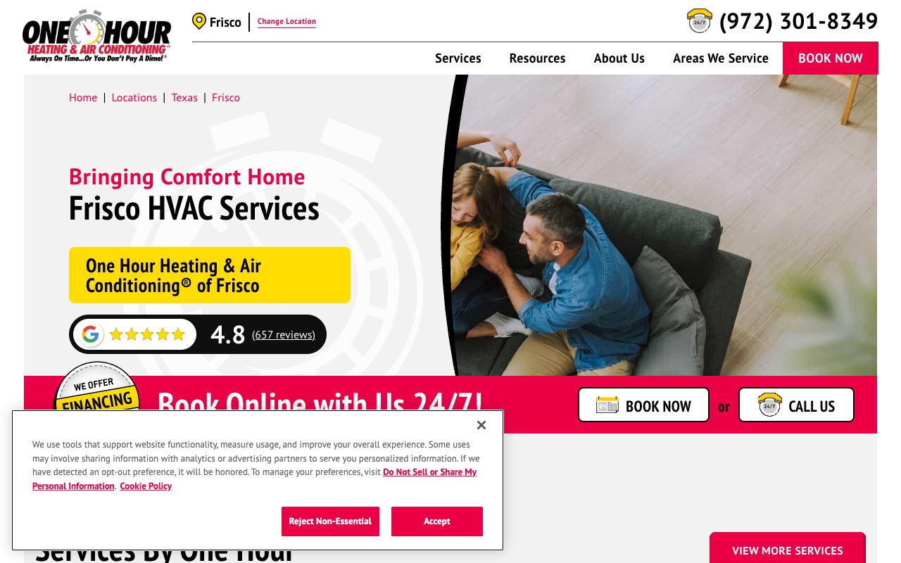 One Hour Heating & Air Conditioning of Frisco's page